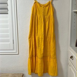 Mauve yellow maxi dress